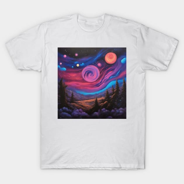 Galaxy Art T-Shirt by designerhandsome